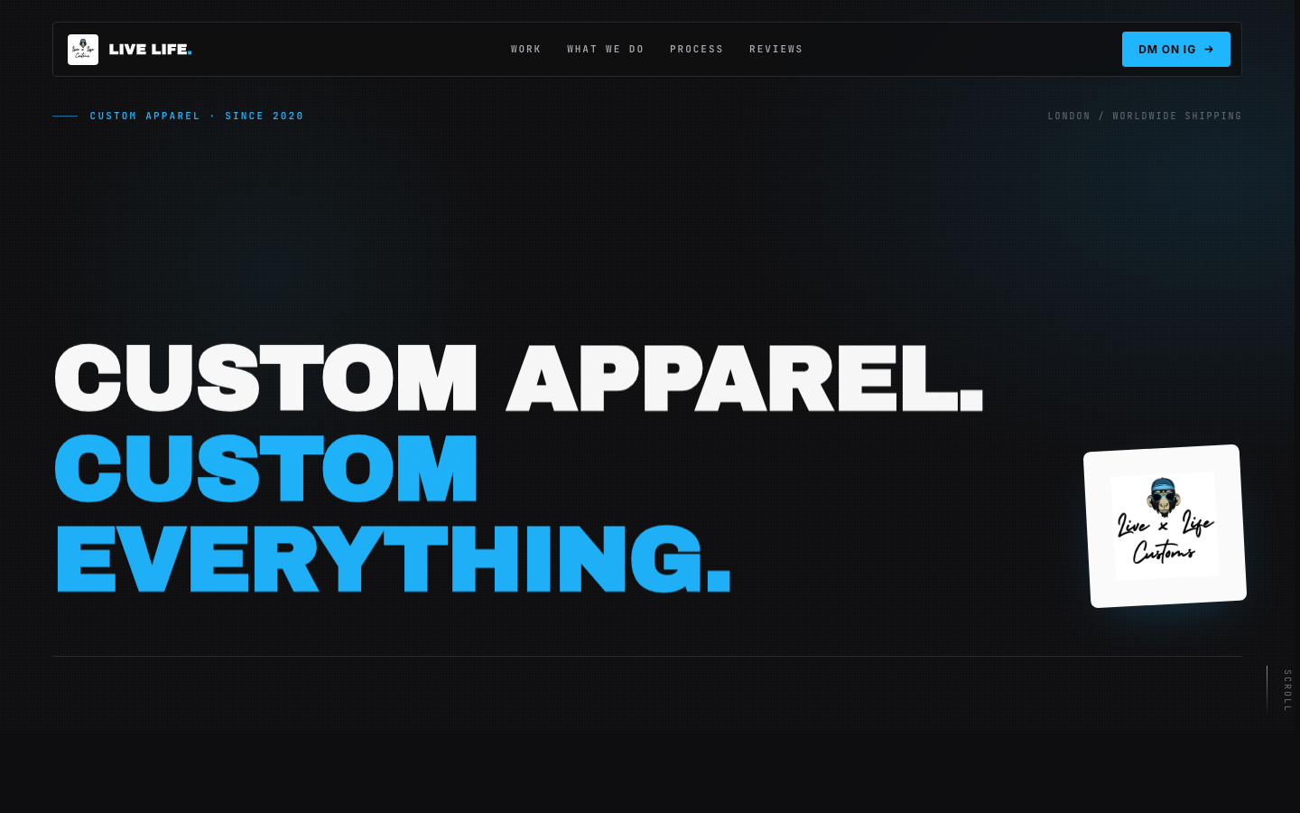 Live Life Customs screenshot
